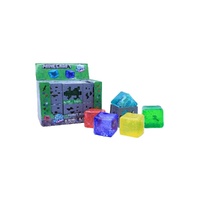 Minecraft Jelly Cubes Squishy Sensory Collectible Toy, JTMIN-35237