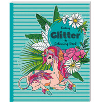 Glitter Colouring Book: Silver Fantasy