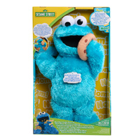 Sesame Street Animated Plush 35cm Nom Nom Cookie Monster, JPSS57844