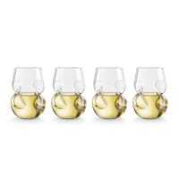Final Touch Conundrum White Wine Glasses Set of 4 GG5008, Celebrations