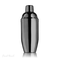 Final Touch Cocktail Shaker 532mL Double-Wall Black Chrome, Winex FTA1850-19