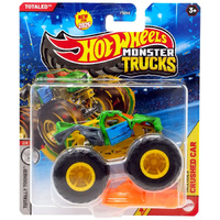 Hot Wheels Monster Trucks with Crushed Car - Totaled