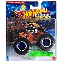 Hot Wheels Monster Trucks with Crushed Car - '18 Chevy Camaro SS