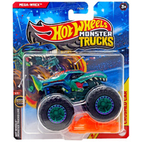 Hot Wheels Monster Trucks with Crushed Car - Mega-Wrex