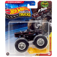 Hot Wheels Monster Trucks with Crushed Car - TV Series Batmobile