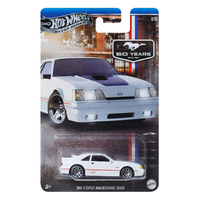Hot Wheels Silver Series Ford Mustang 60 Years Diecast Car 1:64 - '84 Ford Mustang SVO