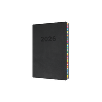 2026 Diary Collins Edge Rainbow A5 Day to Page Charcoal ED151.U96