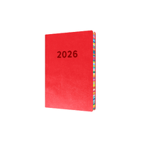 2026 Diary Collins Edge Rainbow A5 Day to Page Red ED151.U15