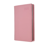 2026 Diary Debden Associate II Pocket Slim B6/7 Week to View Vertical Pink 4651.U50