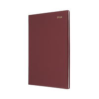 2026 Diary Collins Belmont A4 Week to View Burgundy 347.V78