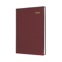 2026 Diary Collins Belmont A5 Day to Page Burgundy 187.V78