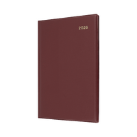 2026 Diary Collins Belmont A5 Week to View Burgundy 387.V78