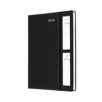 2026 Diary Collins Belmont A5 2 Days to a Page Windowfaced Black 287W.V99