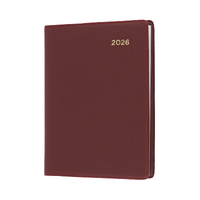 2026 Diary Collins Belmont Pocket A7 Week to View Burgundy 337.V78