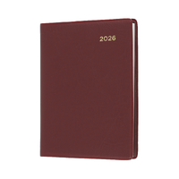 2026 Diary Collins Belmont Pocket A7 Week to View with Pencil Burgundy 337P.V78