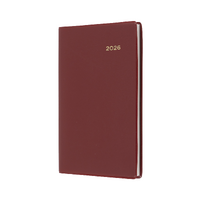 2026 Diary Collins Belmont Pocket B7R Week to View Burgundy 357.V78