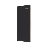 2026 Diary Collins Belmont Pocket Slim B6/7 Week to View Portrait Black 377P.V99