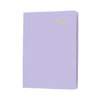 2026 Diary Collins Belmont Colours Pocket A7 Week to View with Pencil Lilac 337P.V55