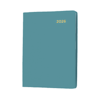 2026 Diary Collins Belmont Colours Pocket A7 Week to View with Pencil Teal 337P.V53