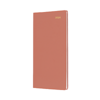 2026 Diary Collins Belmont Colours Pocket Slim B6/7 Week to View Portrait Orange 377P.V44