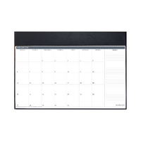 2026 Desktop Planner Debden 54x38cm Month to View with PVC Enclosure Black 3902.V99