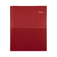 2026 Diary Collins Vanessa Quarto Week to View Red 325.V15