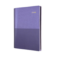 2026 Diary Collins Vanessa A4 Week to View Purple 345.V55