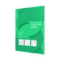 2026 Diary Collins Colplan Weekly Notebook A4 Week to View with Notes (Right) Green 62.P52