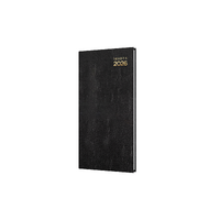 2026 Diary Debden Kyoto Pocket Slim B6/7 Week to View Black 3601.P99
