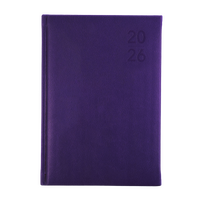 2026 Diary Collins Silhouette A5 Week to View Purple S5700.P55