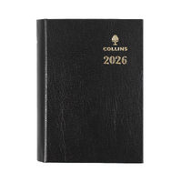 2026 Diary Collins Sterling Pocket A7 Day to Page with Pencil Black 133P.P99