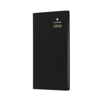 2026 Diary Collins Sterling Pocket Slim B6/7 Week to View Portrait Black 373P.P99