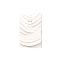 2026 Diary Collins Dimensional Surfaces A5 Week to View Recycled White Striped E-DS153.ST