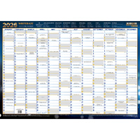 2026 Year Planner Writeraze QC 100x70cm Laminated Unframed 10800