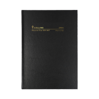 Collins 2026-2027 Financial Year Diary A4 2 Days to a Page Black 24M4.P99