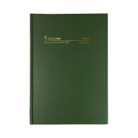 Collins 2026-2027 Financial Year Diary A4 Week to View Green 34M4.P40