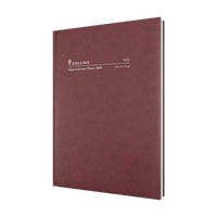 Collins Appointment 2028 Diary A4 Day to Page Burgundy Early Edition 140.P78