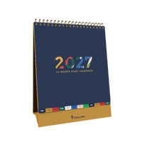 2027 Calendar Collins Edge Mira 17.5x22cm Desktop EDMRDC