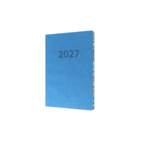 2027 Diary Collins Edge Rainbow A5 Week to View Blue, ED153.U57