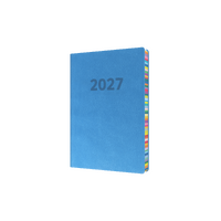 2027 Diary Collins Edge Rainbow A5 Day to Page Blue, ED151.U57