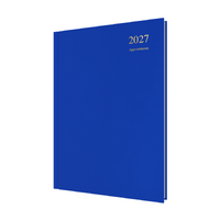 2027 Diary Collins Essential A4 Day to Page with Appointments Blue, ESSA41A.60