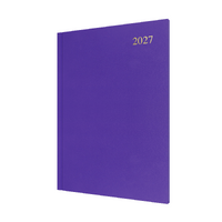 2027 Diary Collins Essential A4 Week to View Purple, ESSA43.55