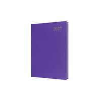 2027 Diary Collins Essential A5 Day to Page Purple, ESSA51.55