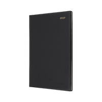 2027 Diary Collins Belmont Desk A4 2 Days to a Page Black, 247.V99