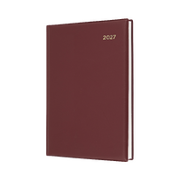 2027 Diary Collins Belmont Desk A5 Day to Page Burgundy, 187.V78