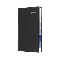 2027 Diary Collins Belmont Desk Octavo Day to Page Monthly Tabs Black, 61PA.V99