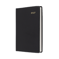 2027 Diary Collins Belmont Pocket A7 2 Days to a Page Black, 237.V99