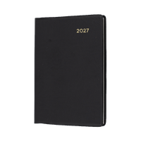 2027 Diary Collins Belmont Pocket A7 Week to View Black, 337.V99