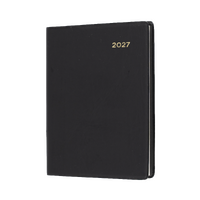 2027 Diary Collins Belmont Pocket A7 Week to View with Pencil Black, 337P.V99