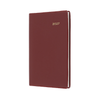 2027 Diary Collins Belmont Pocket B7R Week to View Burgundy, 357.V78